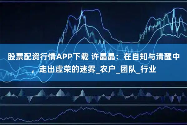 股票配资行情APP下载 许晶晶：在自知与清醒中，走出虚荣的迷雾_农户_团队_行业